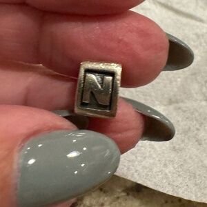 AUTHENTIC PANDORA RETIRED TRIANGLE 3 Sided Letter Charm N